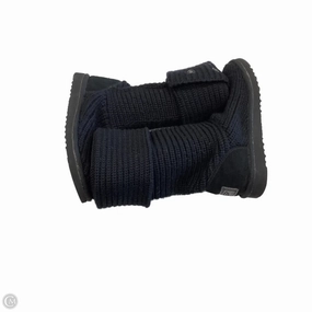 Stretchable Collar Design Boots Designer By Ugg In Black, Size: 6
