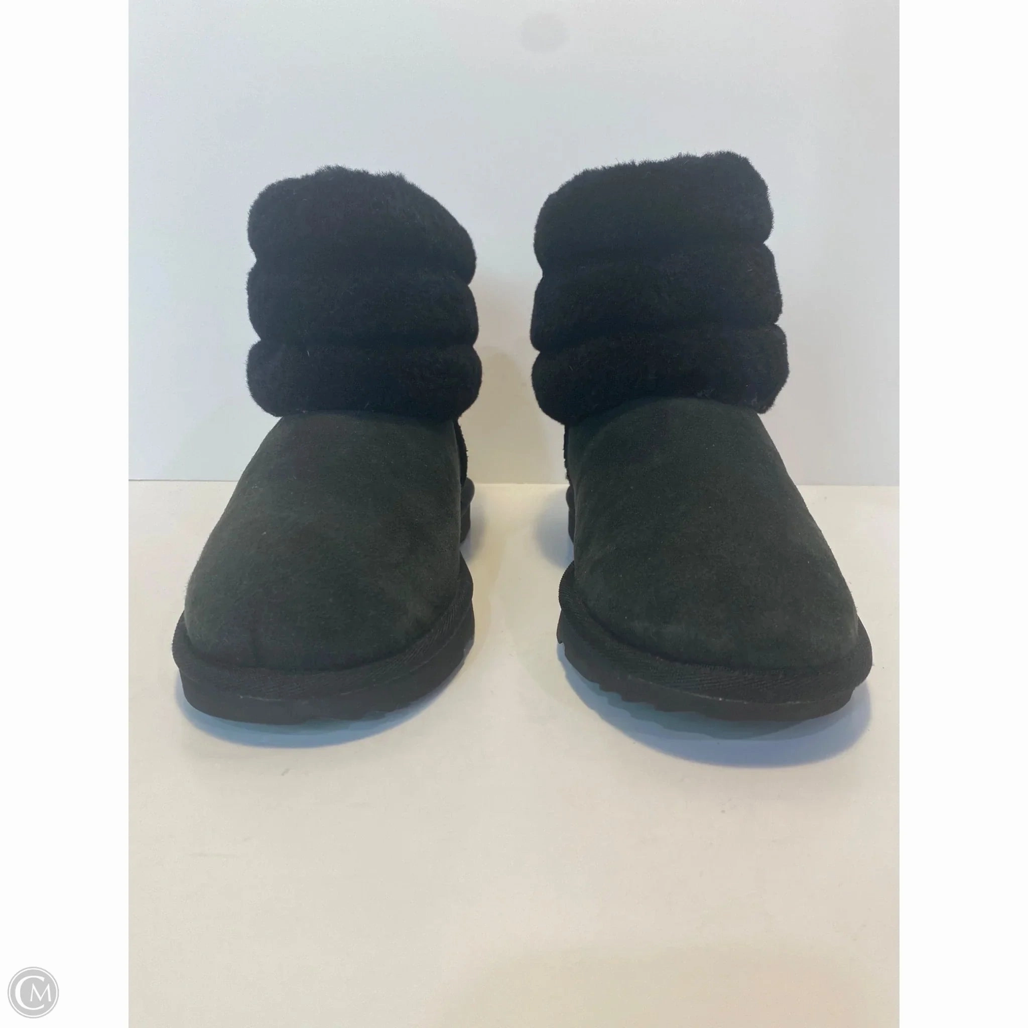 Boots Designer By Ugg In Black, Size: 6 Soft Neutral Office Smart