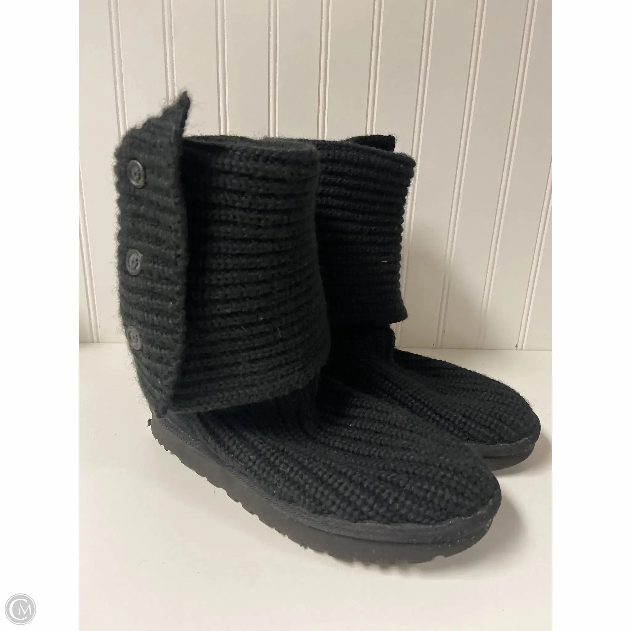 Boots Designer By Ugg In Black, Size: 7 Form Ease
