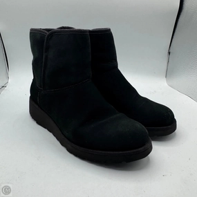 Boots Designer By Ugg In Black, Size: 8.5 Reinforced heel Sustainable Vegan Material