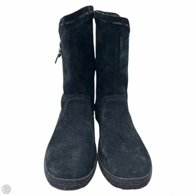 Boots Designer By Ugg In Black, Size: 8.5 Blown Rubber Outsole