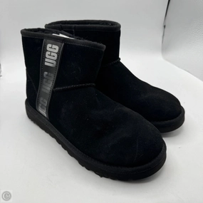 Korean Trend Ankle wrap Boots Designer By Ugg In Black, Size: 8