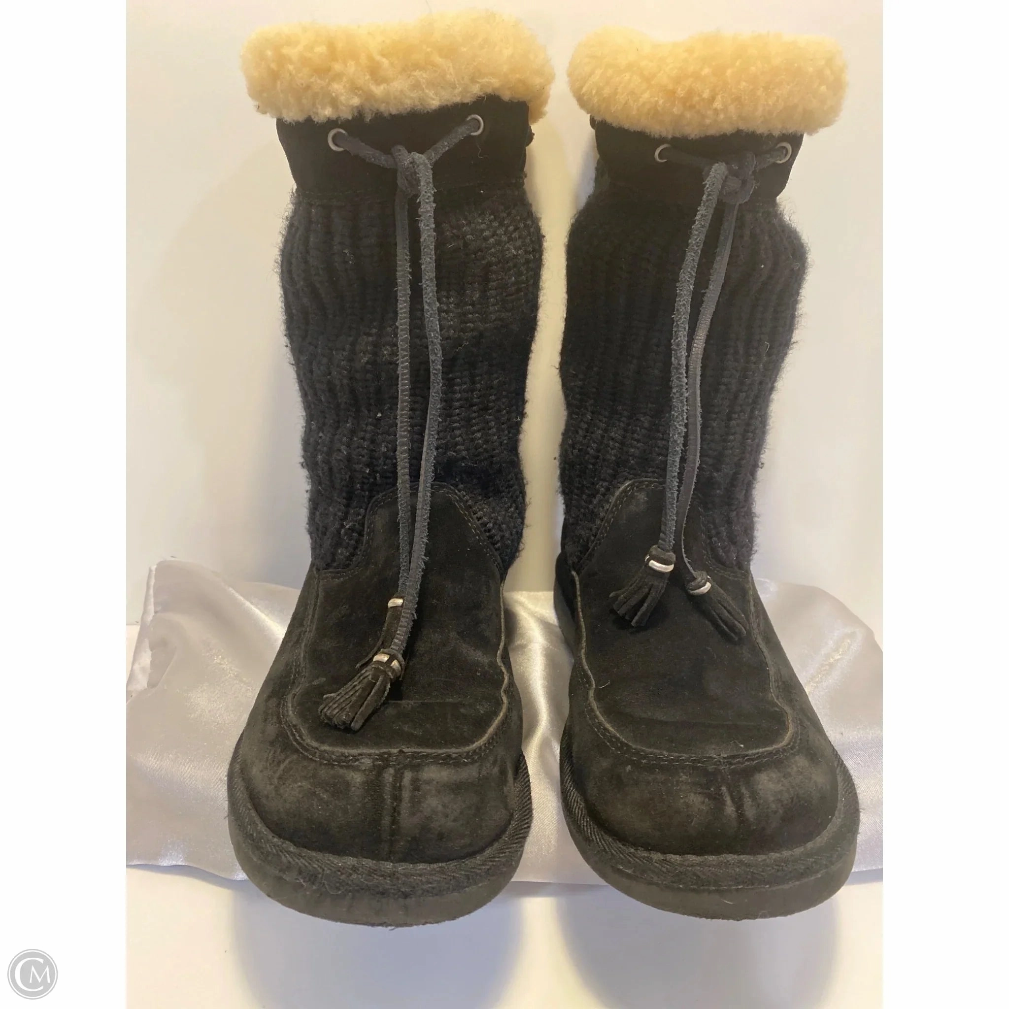 Boots Designer By Ugg In Black, Size: 9 Low Profile Design