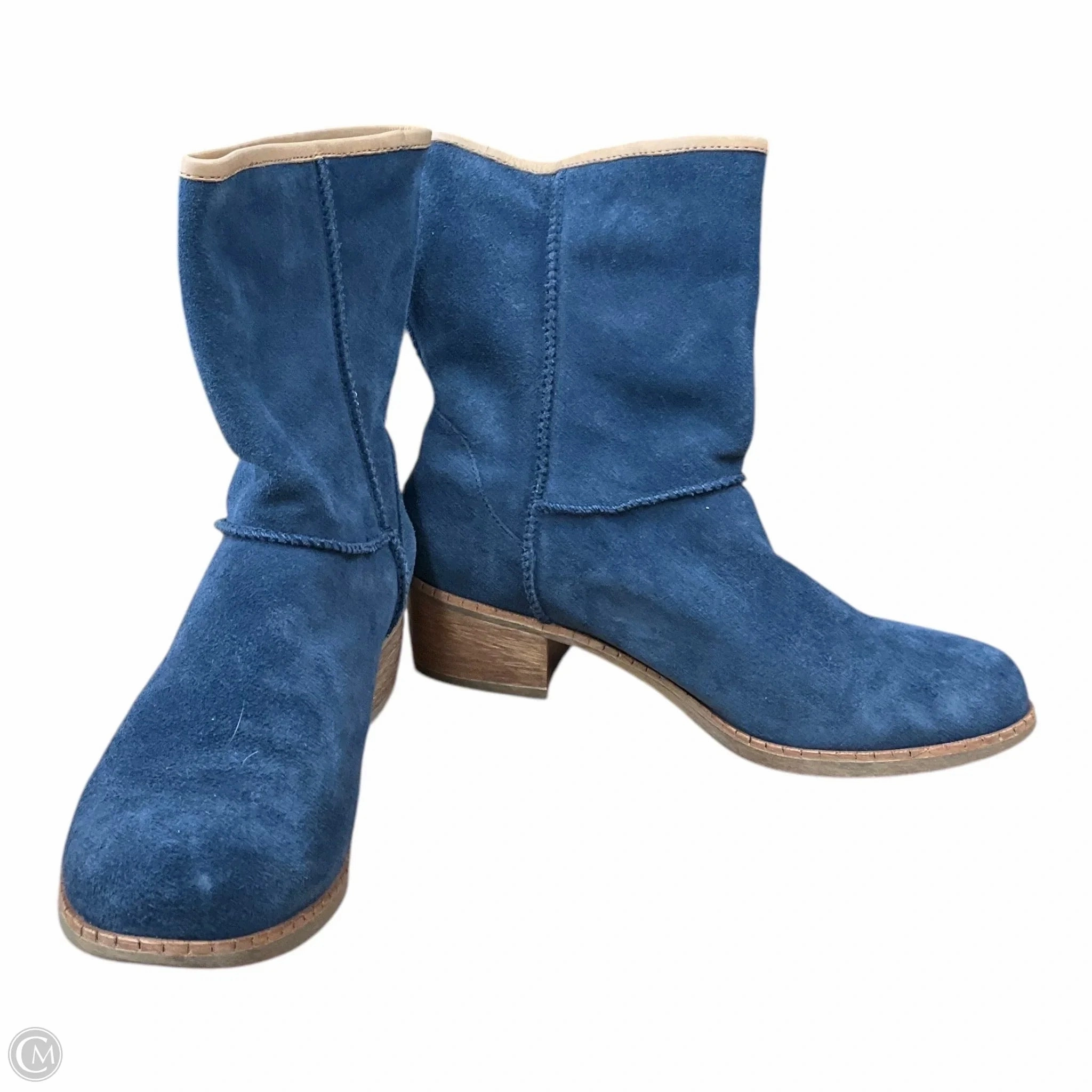 Boots Designer By Ugg In Blue, Size: 7.5 All Terrain Stylish Commuters Body Align