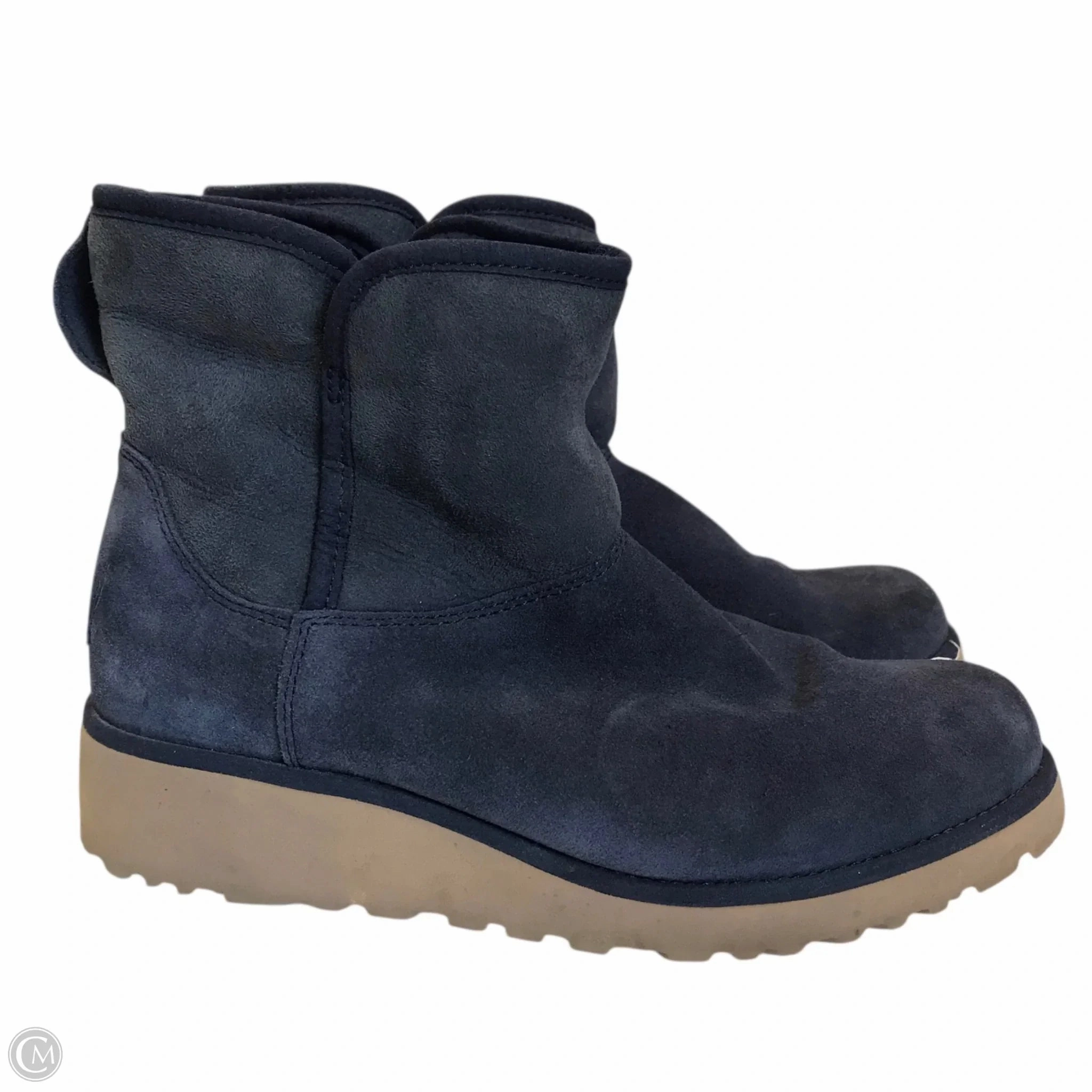 Angel Mood Boots Designer By Ugg In Blue, Size: 7