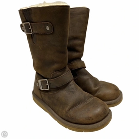 Boots Designer By Ugg In Brown, Size: 7 World Walk Carry Easy