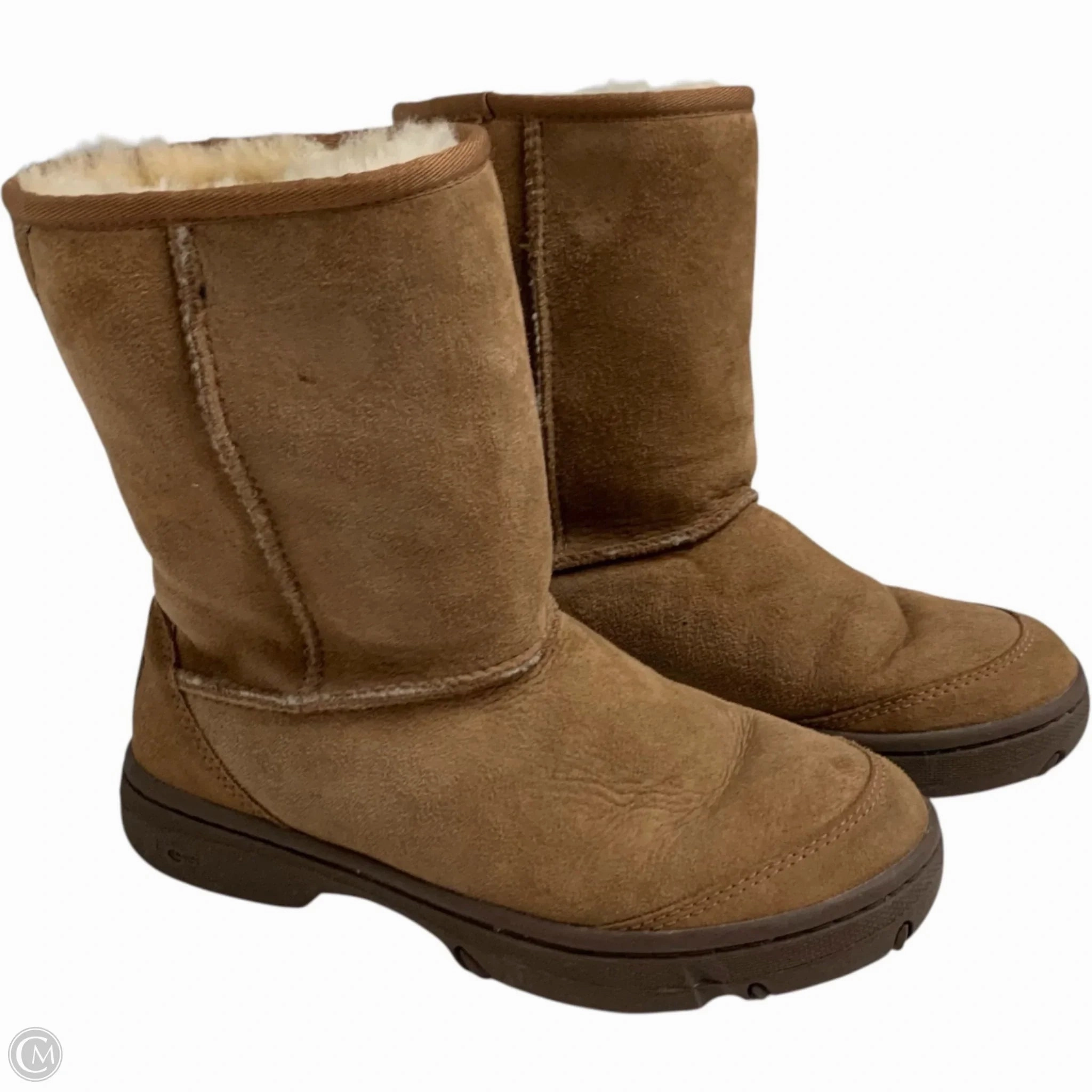 Boots Designer By Ugg In Brown, Size: 7 Compression Molding