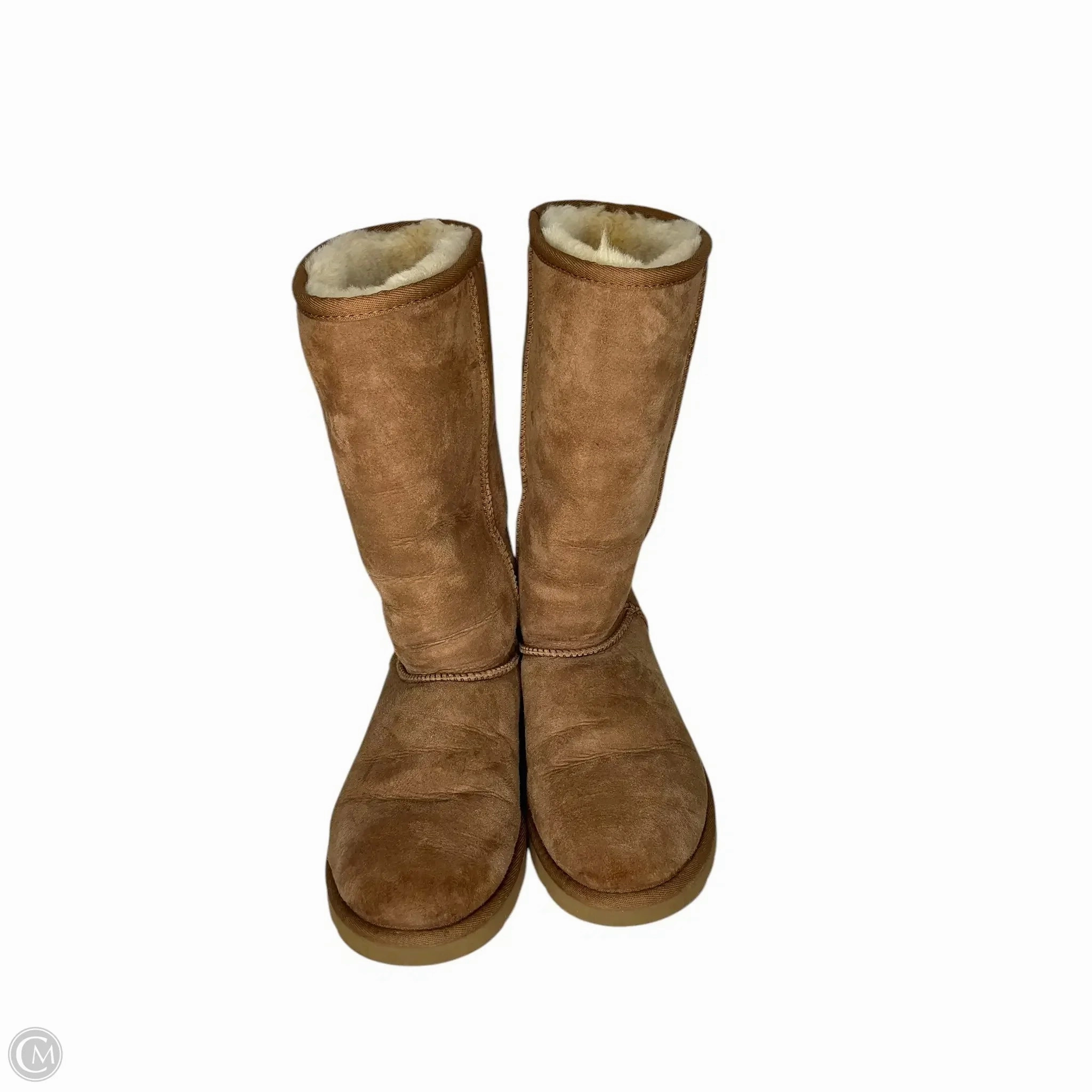 Boots Designer By Ugg In Brown, Size: 7 Street Run Silent Walk
