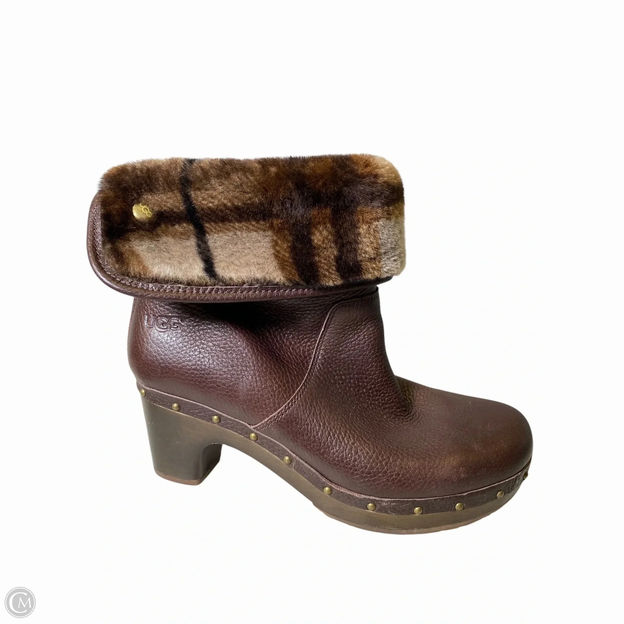 Boots Designer By Ugg In Brown, Size: 8 Non Slip Office Workers