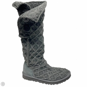 Boots Designer By Ugg In Grey, Size: 7 Roomy Toe Box