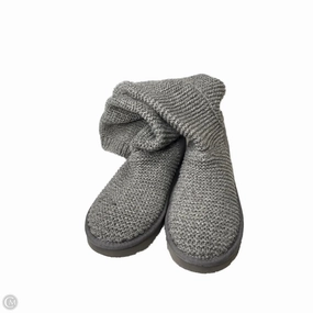 Athletic Boots Designer By Ugg In Grey, Size: 9