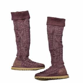 Boots Designer By Ugg In Purple, Size: 6 City Bright