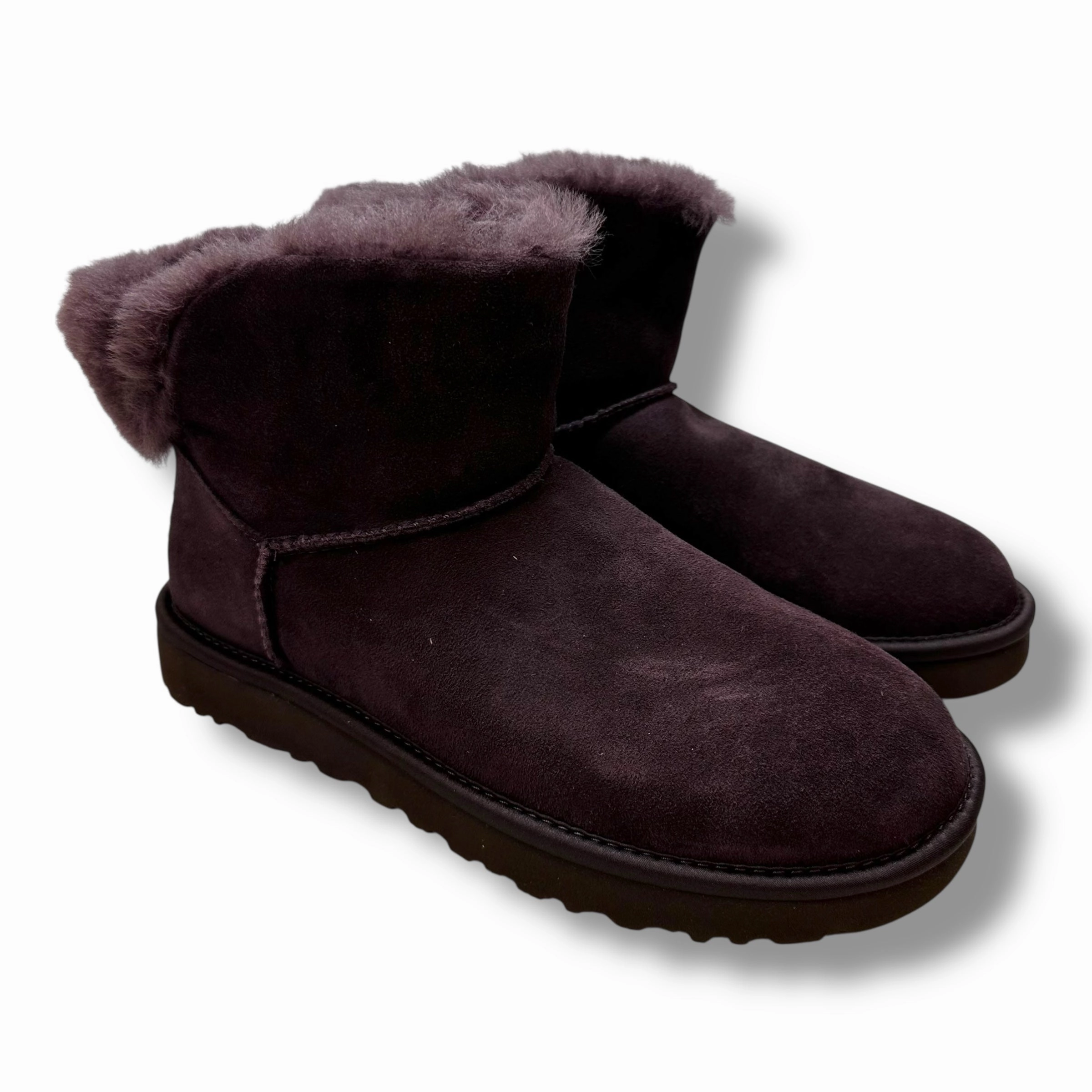 Boots Designer By Ugg In Purple, Size: 9 Feather Light Long Distance
