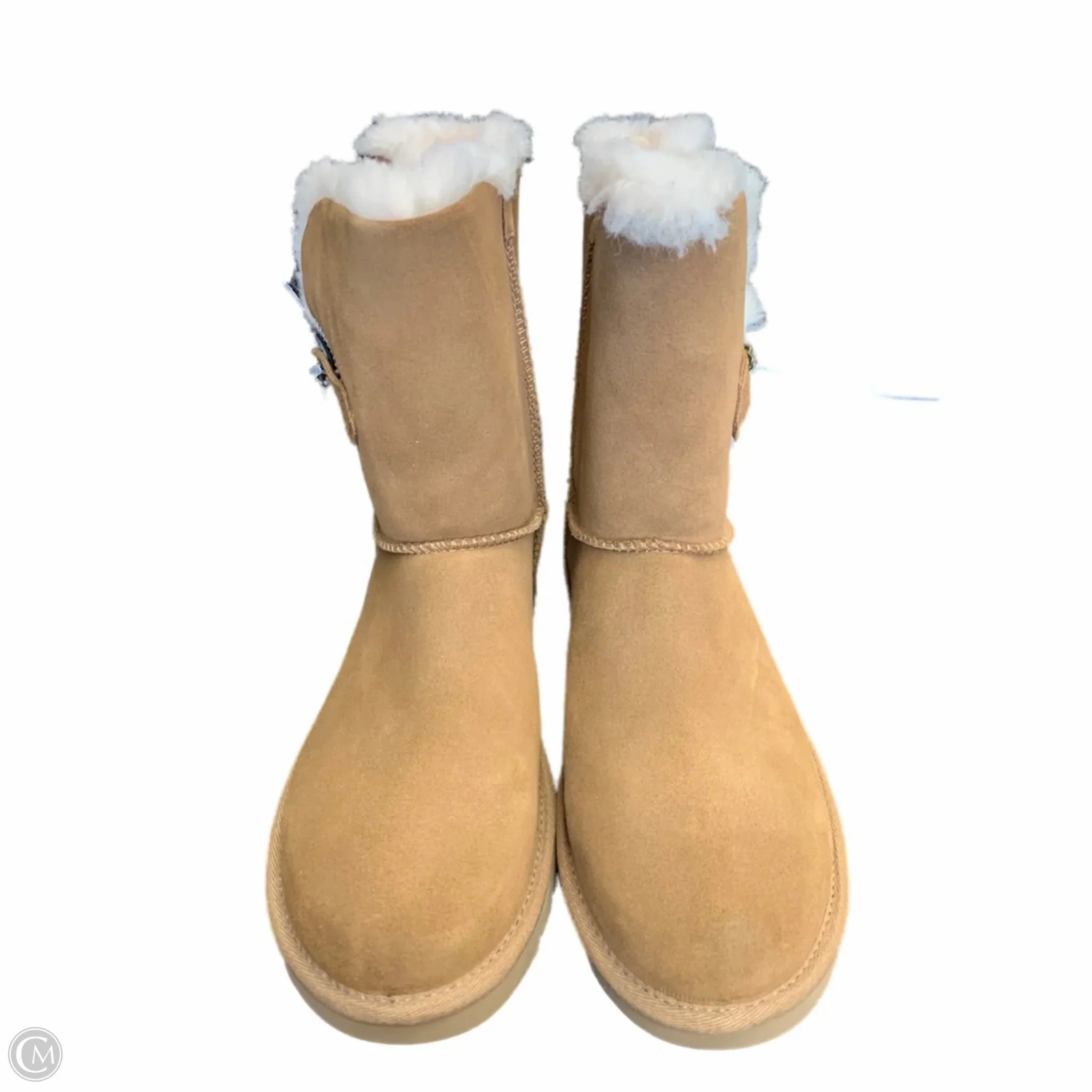 River Cross Boots Designer By Ugg In Tan, Size: 10
