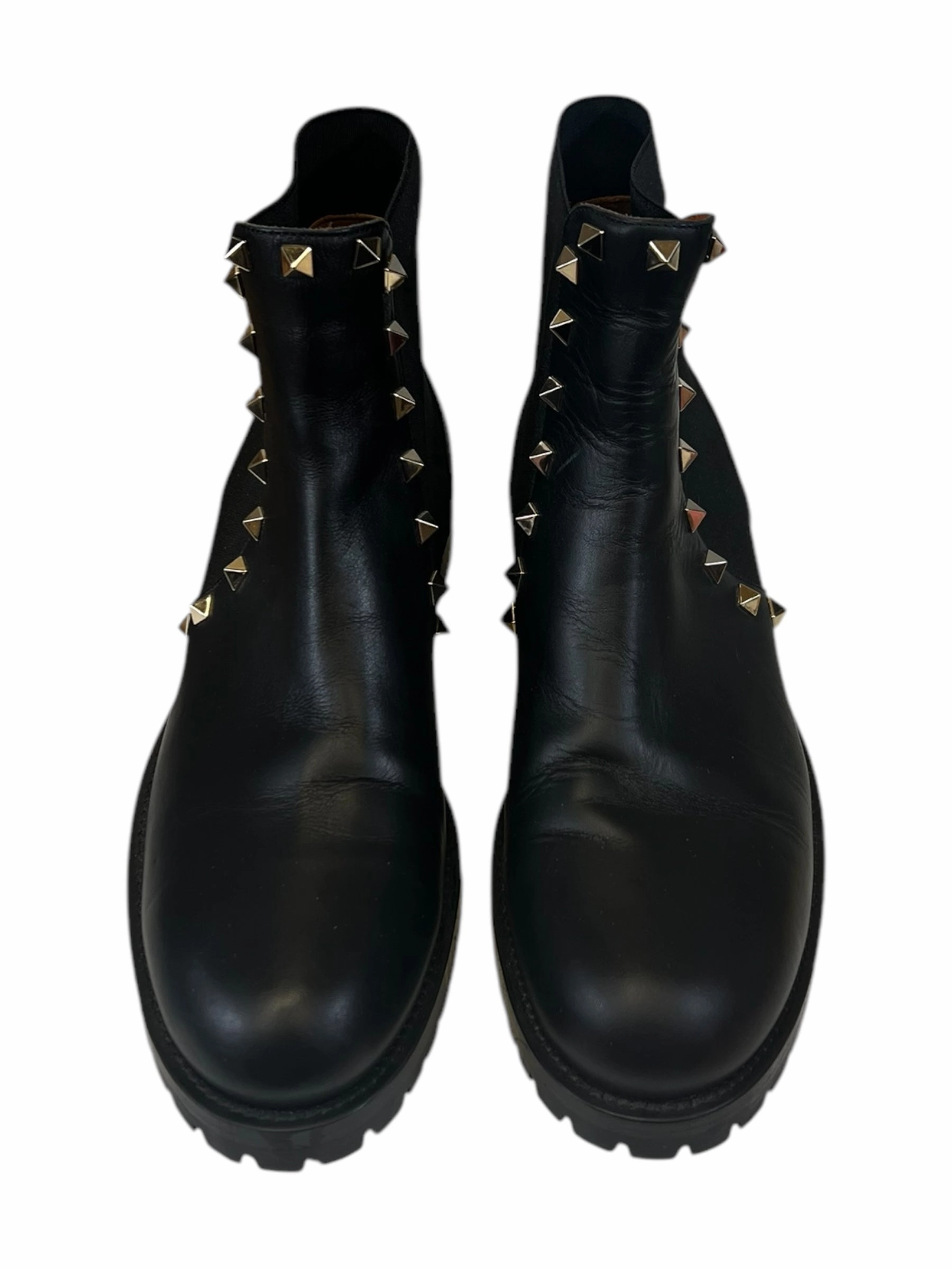 Responsive Cushion Fitness Lovers Boots Designer By Valentino-garavani In Black & Gold, Size: 8