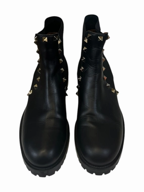 Responsive Cushion Fitness Lovers Boots Designer By Valentino-garavani In Black & Gold, Size: 8