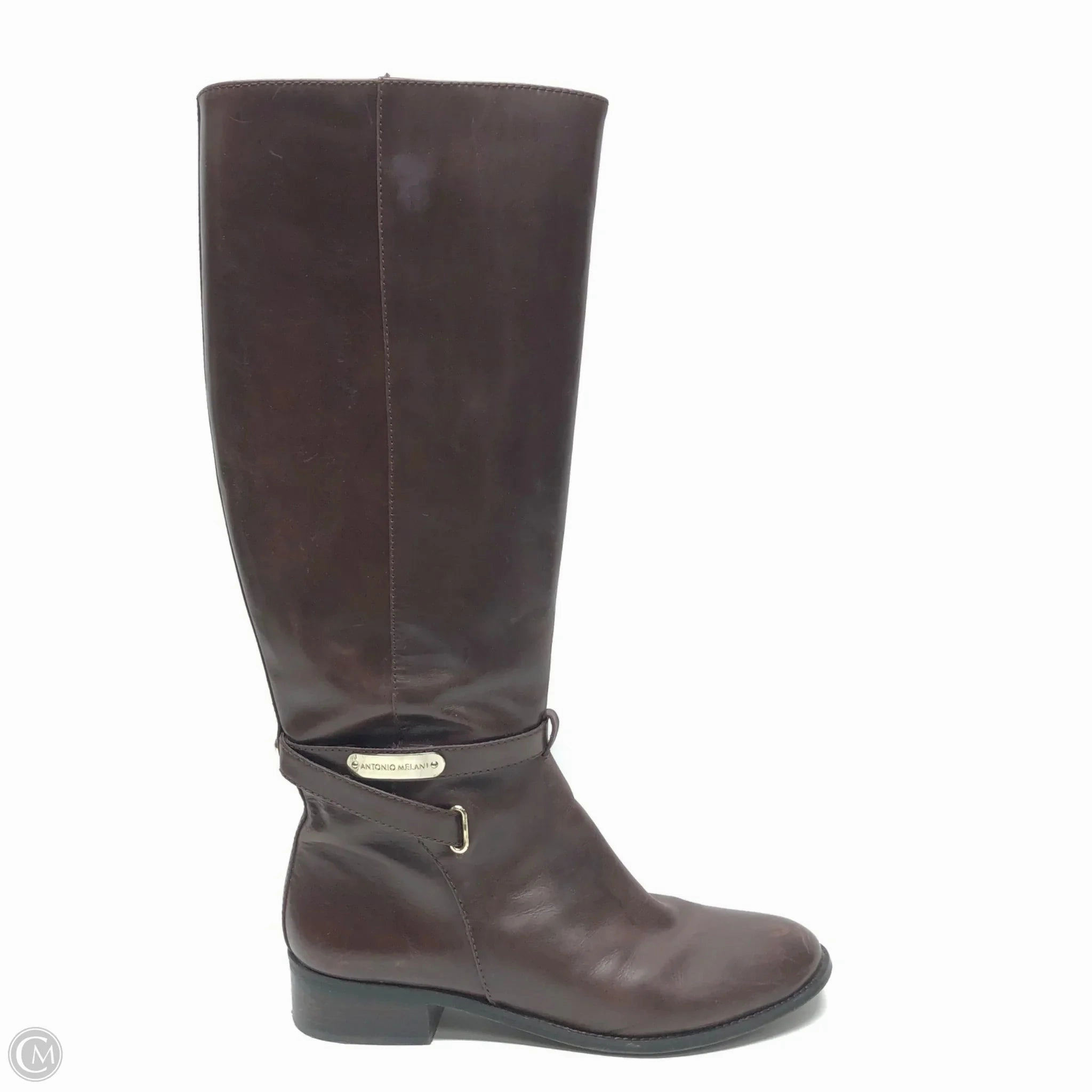 Boots Knee Flats By Antonio Melani In Brown, Size: 10 Anti   Blister Hyperlock Heel Support