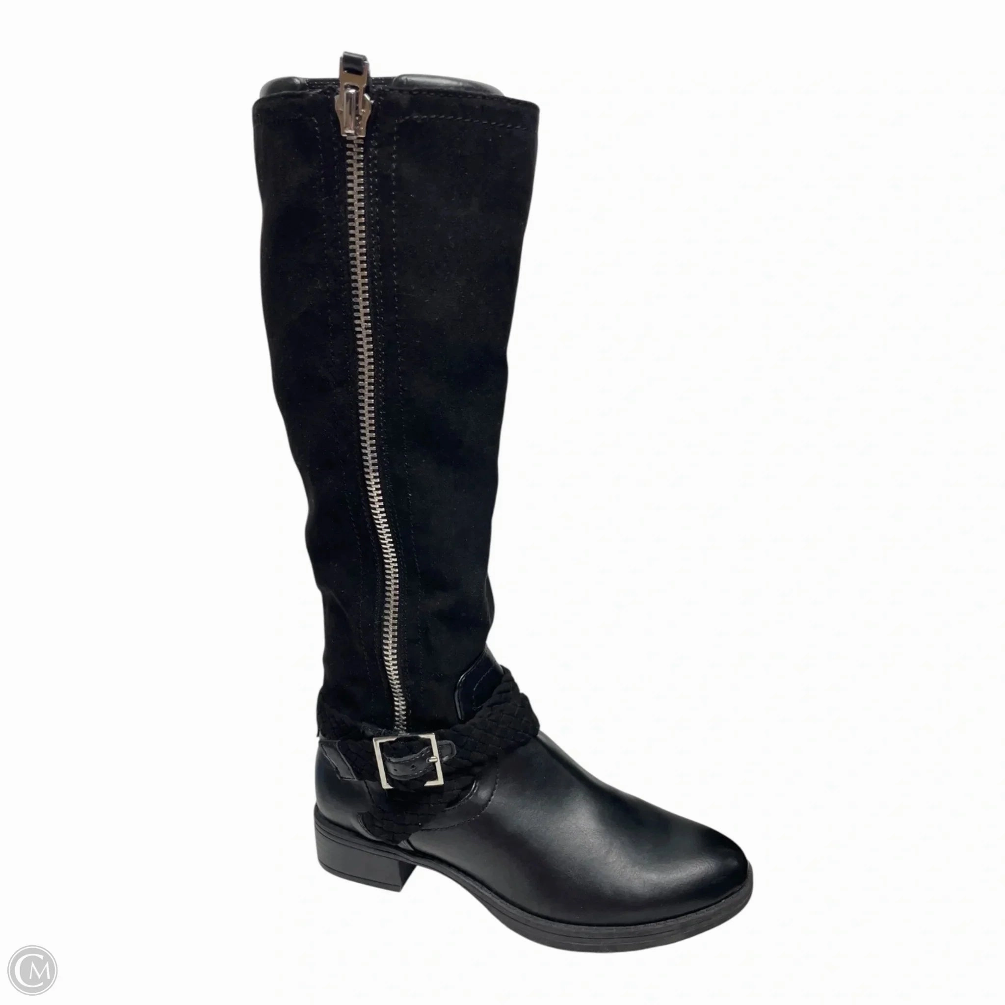 Tough Terrain Wide Sole Boots Knee Flats By Circus By Sam Edelman In Black, Size: 6.5