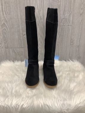 Boots Knee Flats By Clothes Mentor In Black, Size: 8.5 Protective Upper