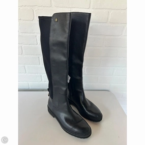 Boots Knee Flats By Cole-haan In Black, Size: 9 Durable Material Padded Interior Cold Climate