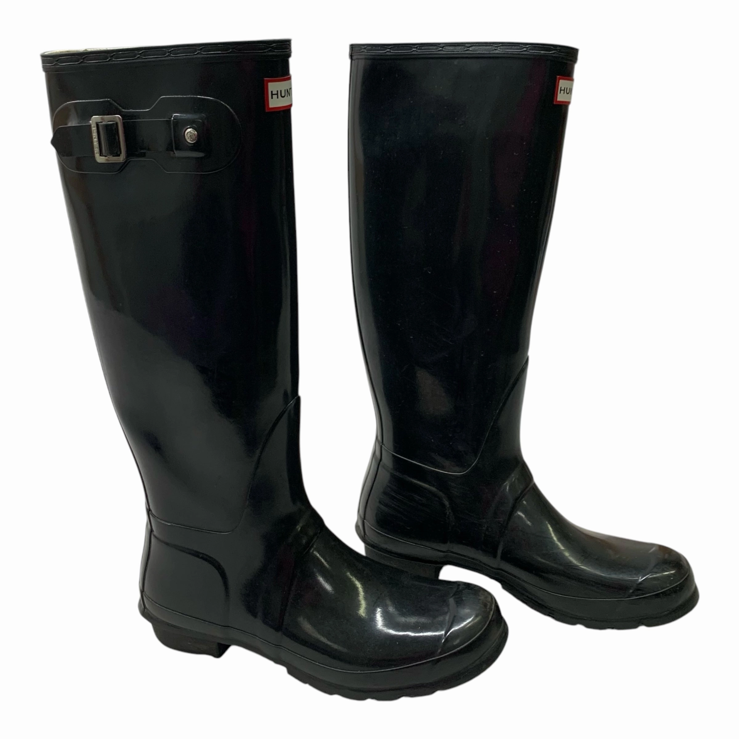 Boots Knee Flats By Hunter In Black, Size: 9 Grip Strong Temperature Regulating