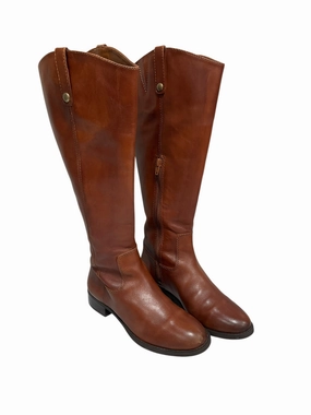 Insulated Morning Walk Boots Knee Flats By Inc In Tan, Size: 6