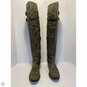 Farmer Thermal Regulating Layer Boots Knee Flats By Libby Edelman In Green, Size: 9