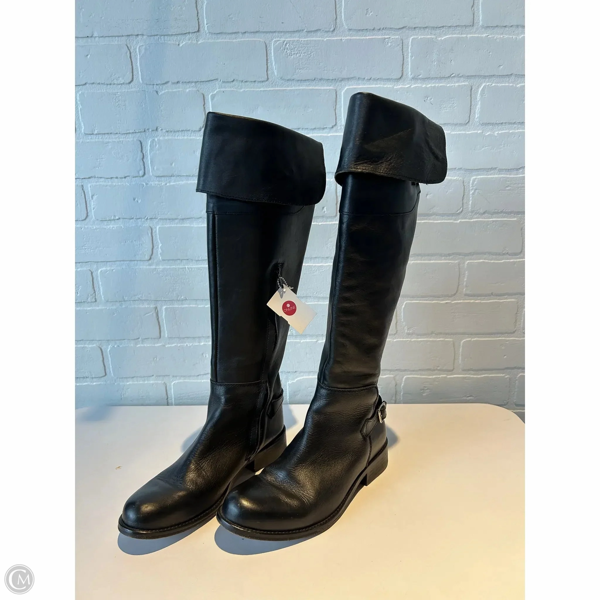 Pastel Glow Boots Knee Flats By Steve Madden In Black, Size: 6.5