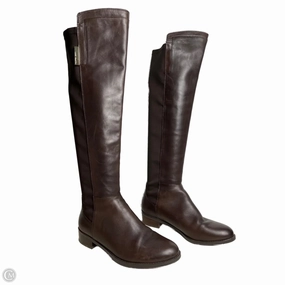 Compression Molding Boots Knee Flats By Vince Camuto In Brown, Size: 7.5