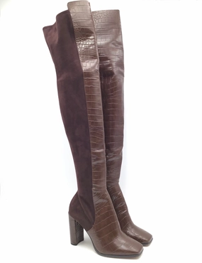 Boots Knee Heels By Aldo In Brown, Size: 8 Durable Shell Stylish Explorer