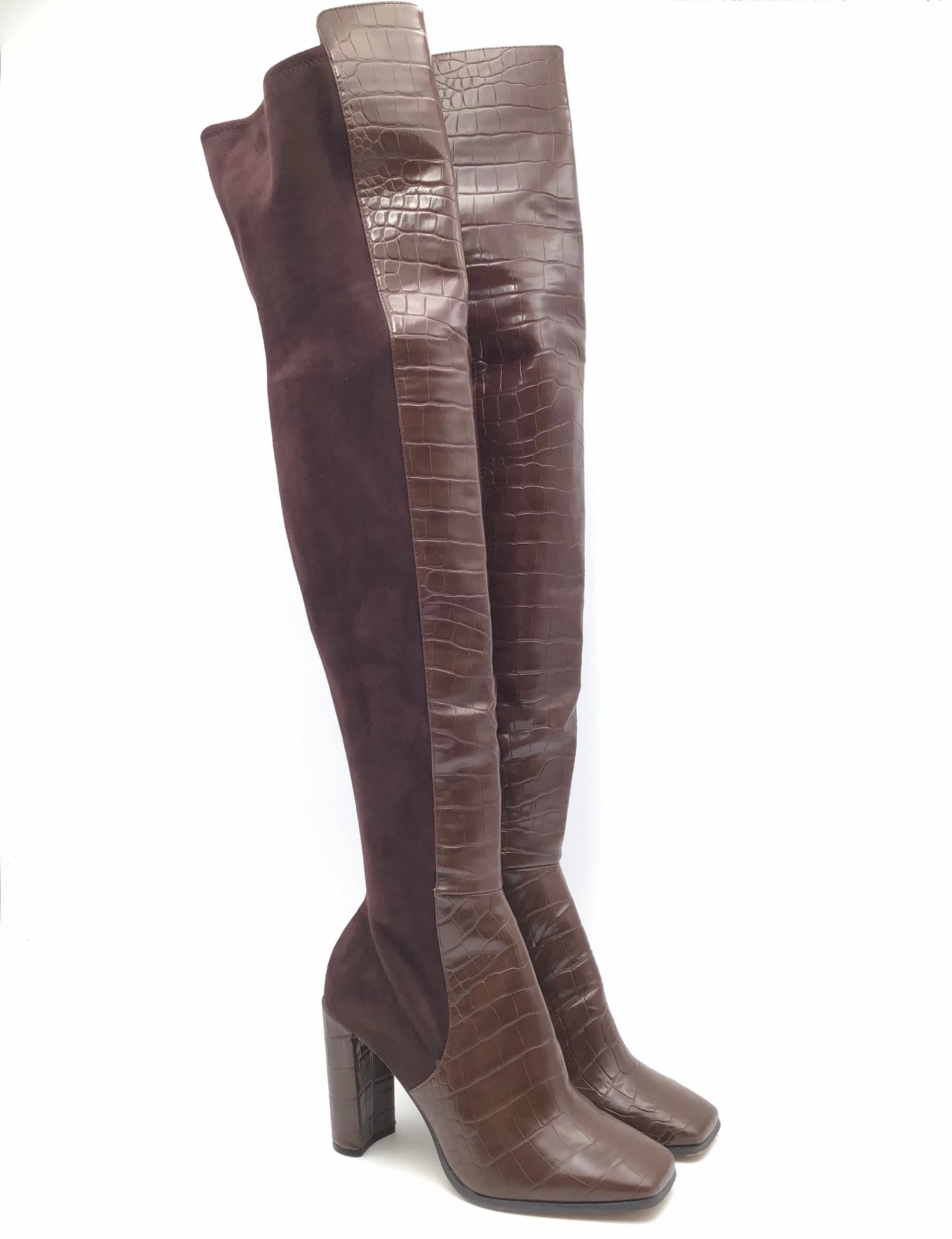 Boots Knee Heels By Aldo In Brown, Size: 8 Durable Shell Stylish Explorer