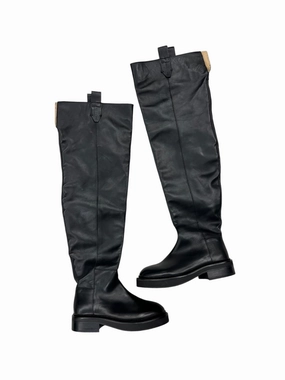 Boots Knee Heels By All Saints In Black, Size: 6 Quick Drying River Crossing