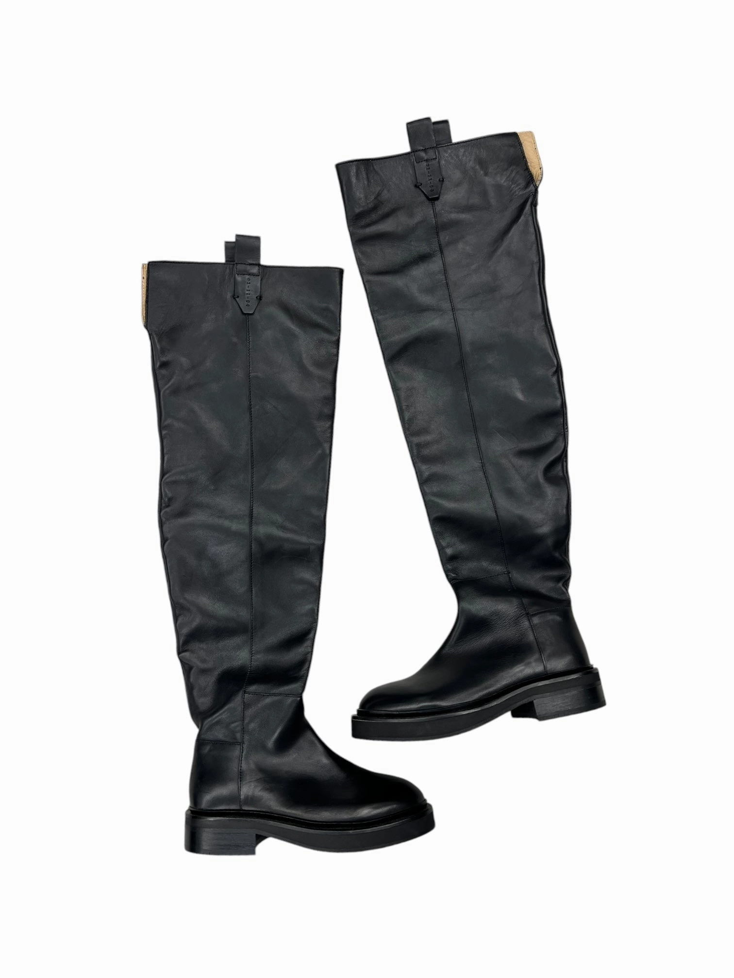 Boots Knee Heels By All Saints In Black, Size: 6 Quick Drying River Crossing