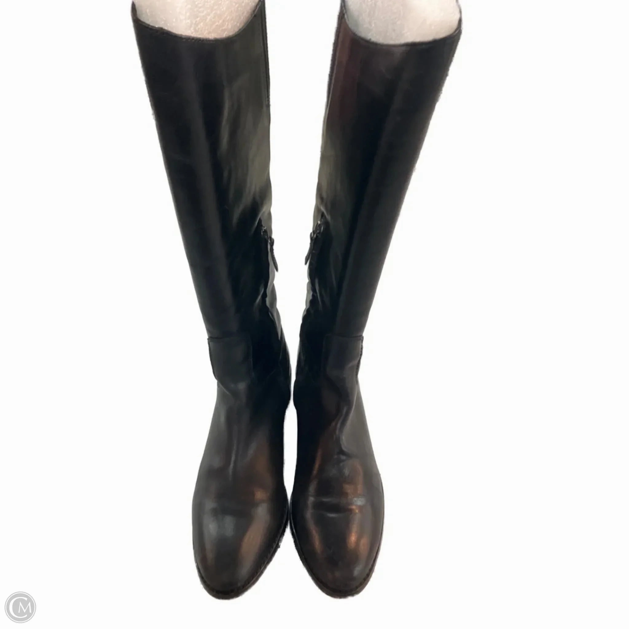 Reinforced Heel Counter Smart Design Boots Knee Heels By Arturo Chiang In Black, Size: 8.5