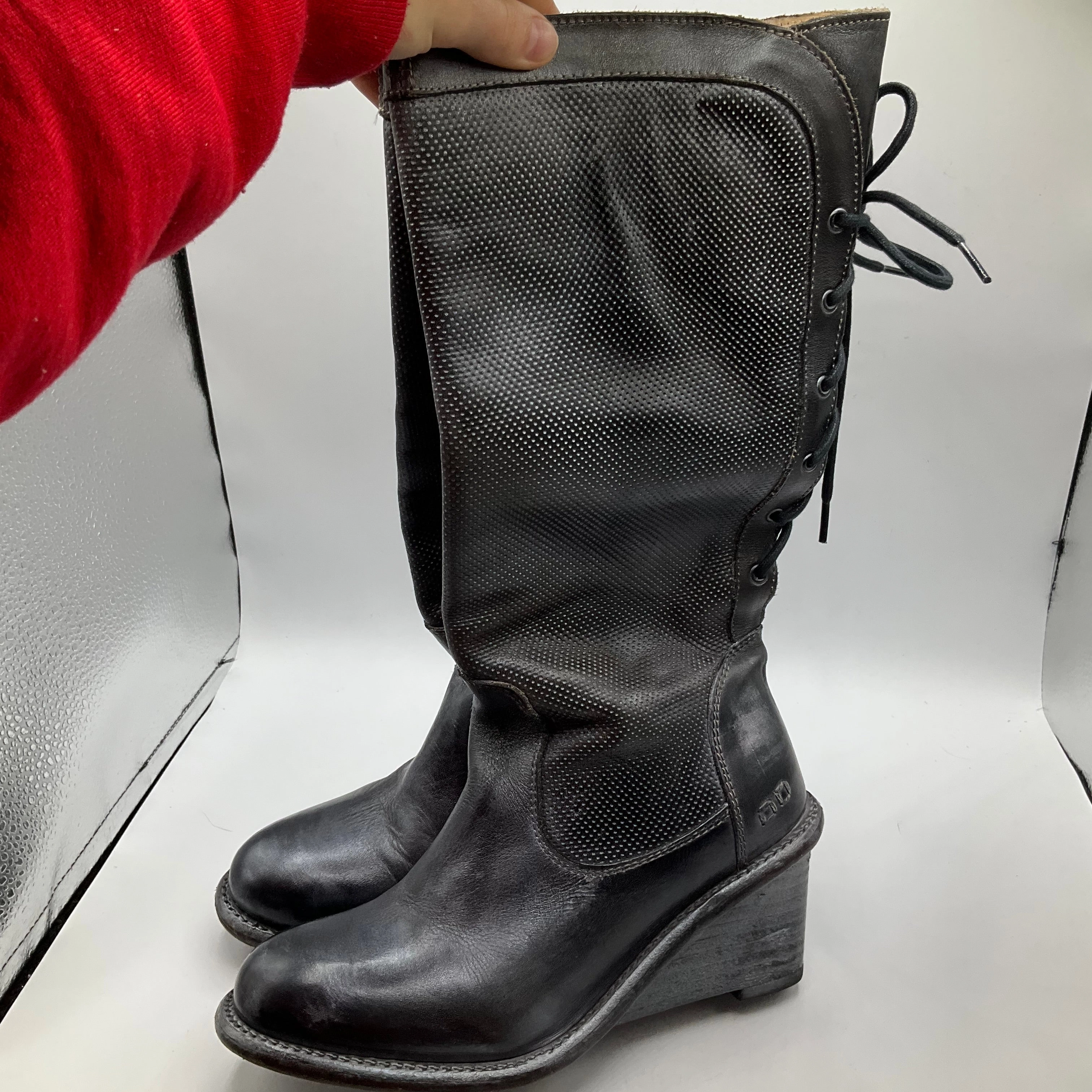 Boots Knee Heels By Bed Stu  Size: 7 Structured Fit