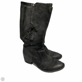 Boots Knee Heels By Born In Black, Size: 9.5 Reliable Grip Low Profile All Day Worker