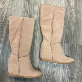 Shock Absorbing Functional Minimalist Insulated Urban Traveler Boots Knee Heels By Clothes Mentor In Tan, Size: 6.5