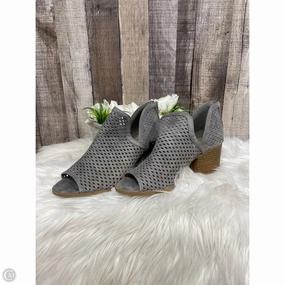 Boots Knee Heels By Cme In Grey, Size: 8 High Traction Weekend Wanderer