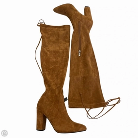 Boots Knee Heels By Cmf In Brown, Size: 5.5 Protective Finish Snowy Path Thermal Core Weekend Camping