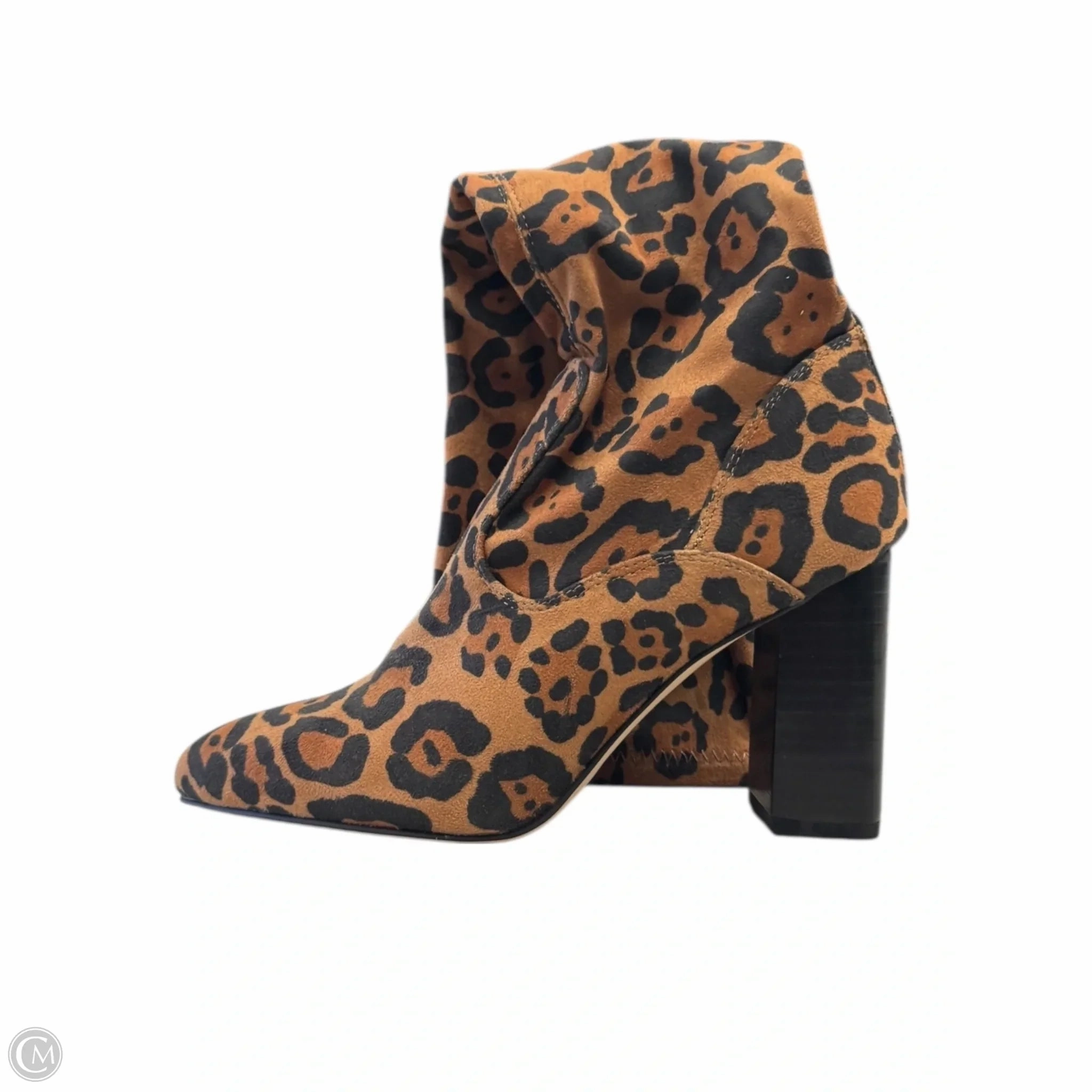 Boots Knee Heels By Franco Sarto In Animal Print, Size: 7 Eco Material Cold Weather Commuter
