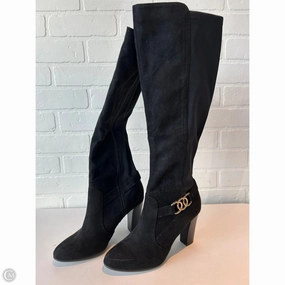 Neutral Colors Boots Knee Heels By Kelly And Katie In Black, Size: 7.5