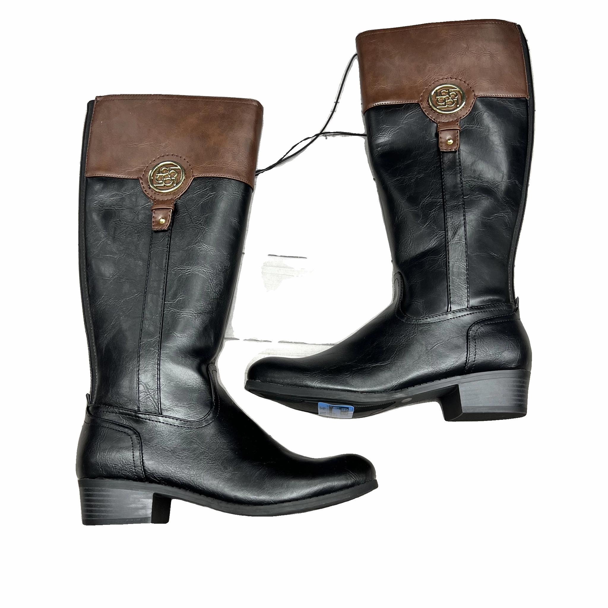 Boots Knee Heels By Liz Claiborne In Black & Brown, Size: 9 Feather Light Nature Lover Training