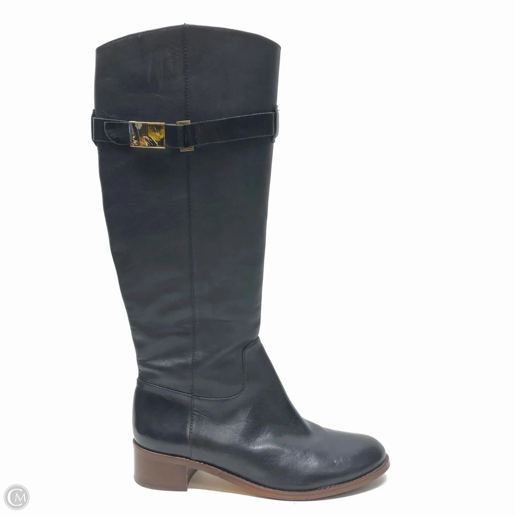 Utility Design Boots Knee Heels By Louise Et Cie In Black, Size: 8.5