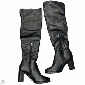 Weekend Ready Boots Knee Heels By New York And Co In Black, Size: 8