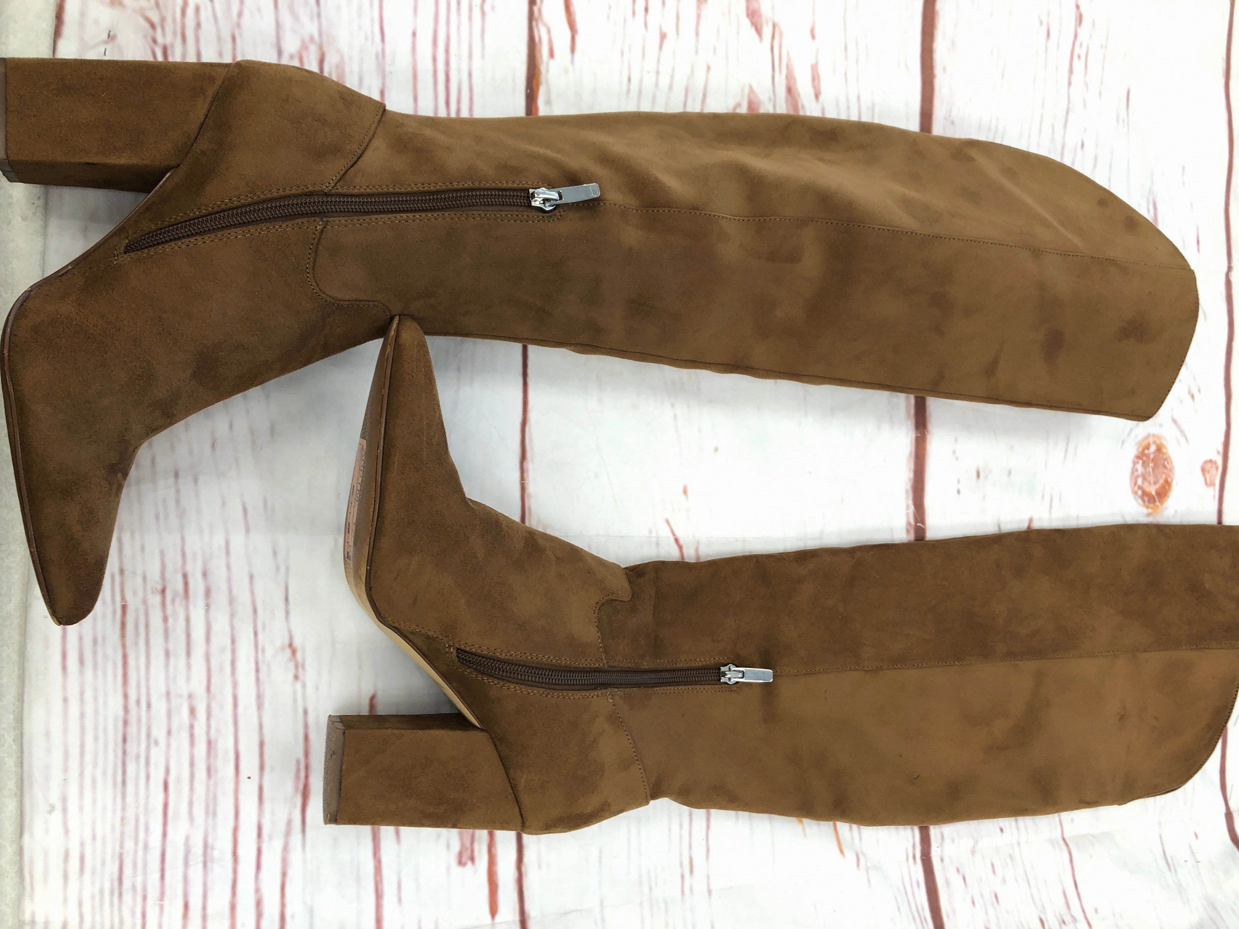 Boots Knee Heels By Nine West  Size: 7 Modern Minimal