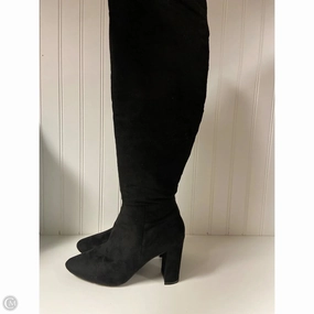 Tread Control Color Pop Boots Knee Heels By Steve Madden In Black, Size: 6.5