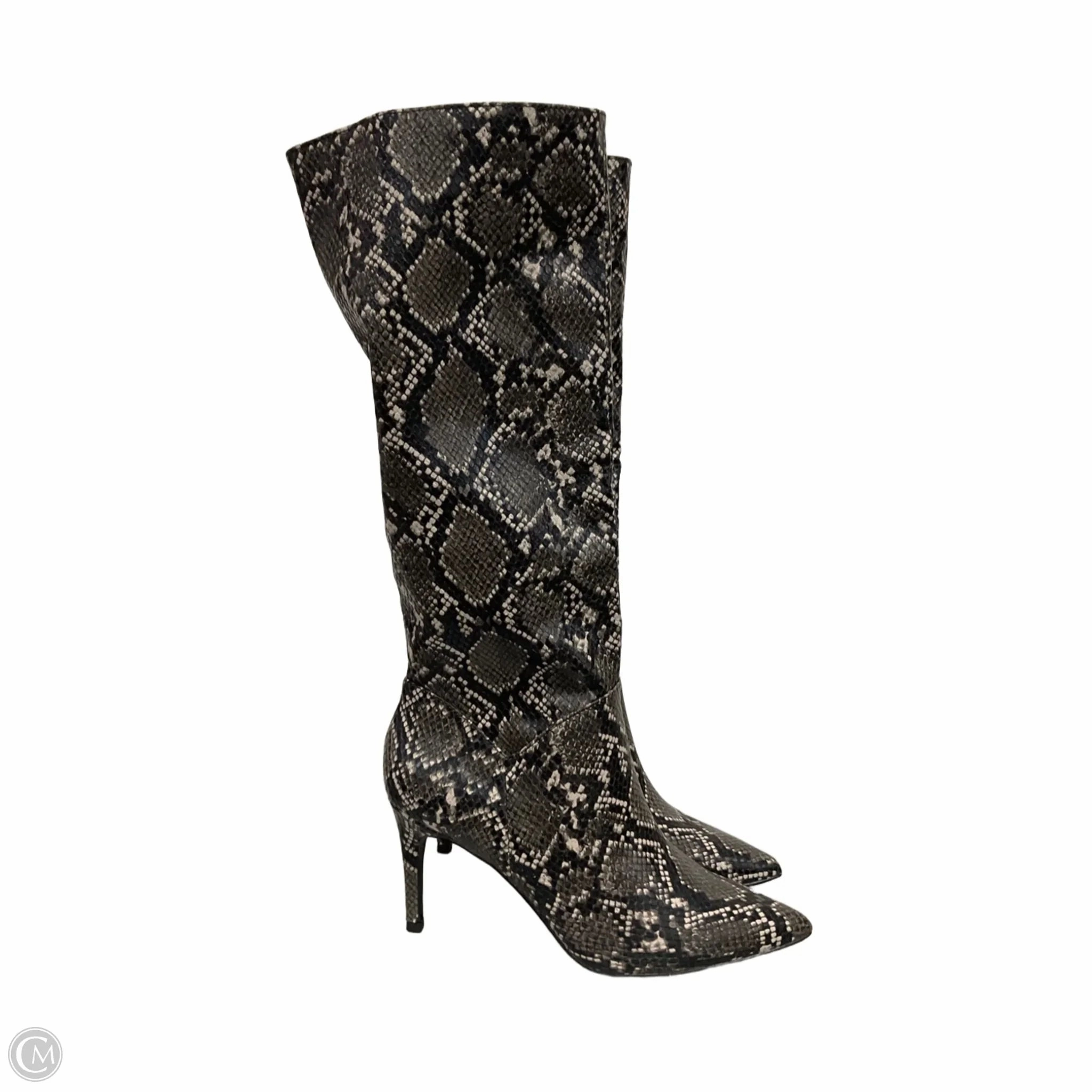 Boots Knee Heels By Steve Madden In Snakeskin Print, Size: 7.5 Seamless Comfort Remote Hiking