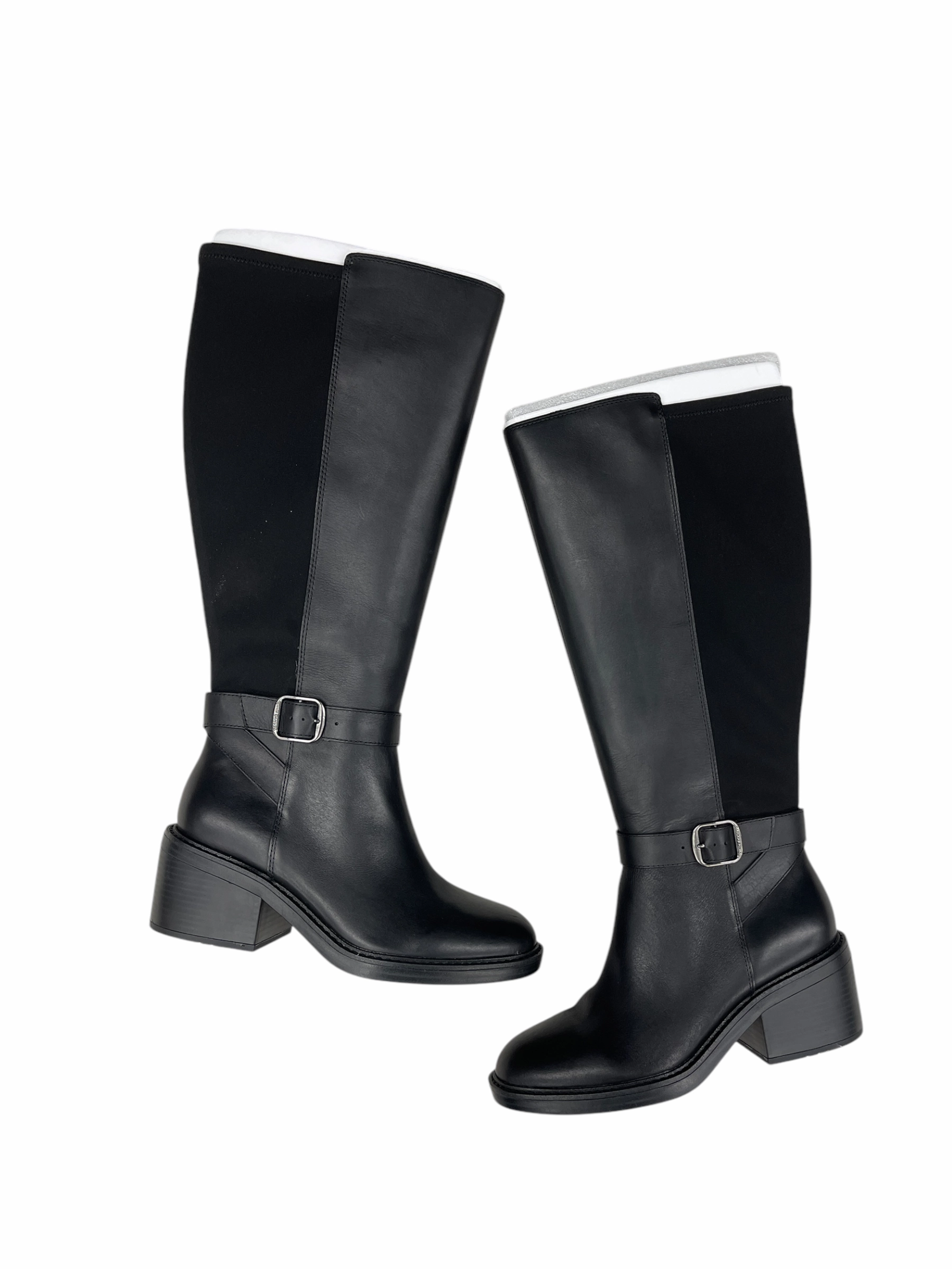 Boots Knee Heels By Vince Camuto In Black, Size: 9.5 Comfort Cushion Premium Protection