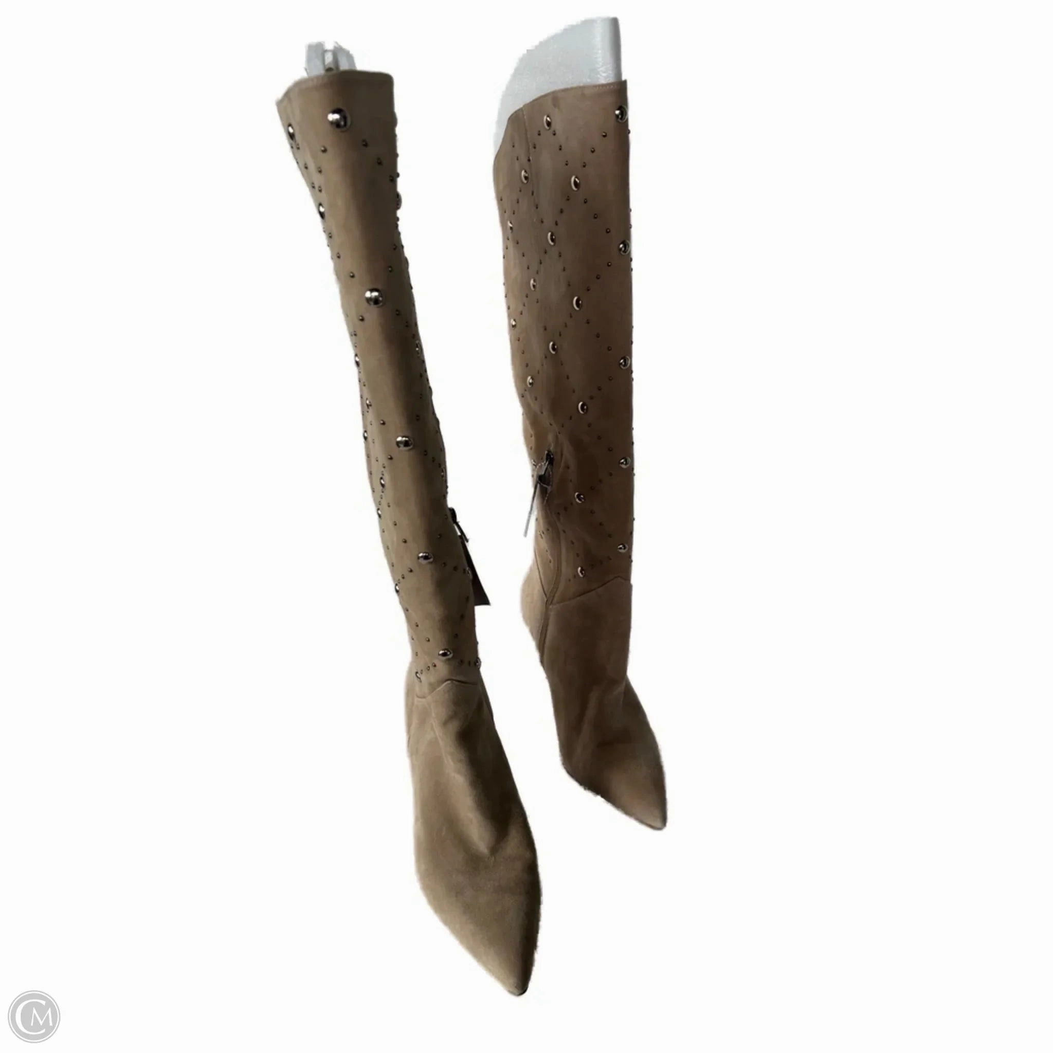 Boots Knee Heels By Vince Camuto In Tan, Size: 10 portable Slip Resistant Rough Terrain