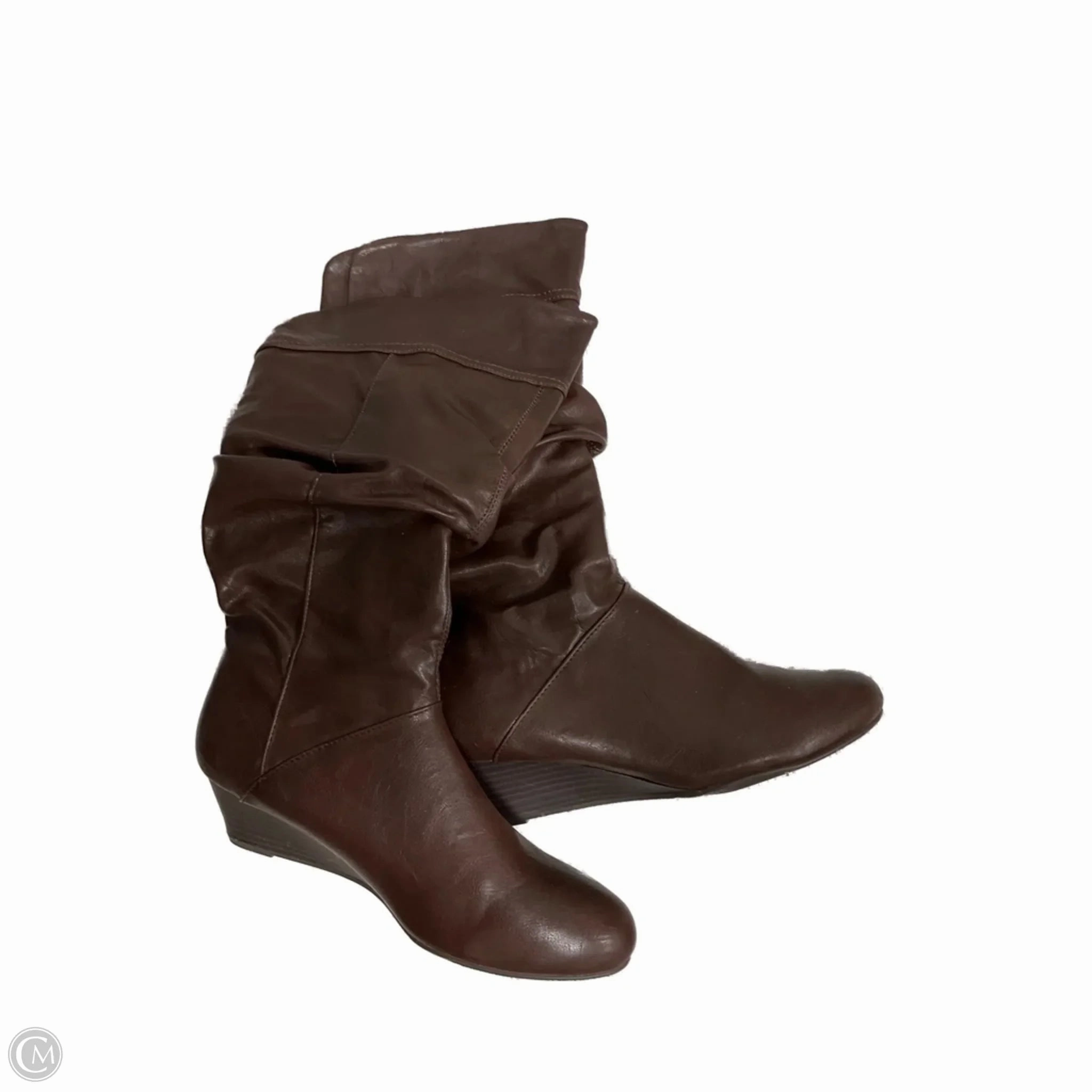 Boots Knee Heels By White Mountain In Brown, Size: 10 Protective Design